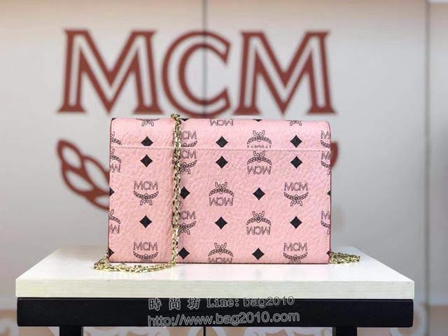 MCM女包 原單 8088 風琴式隔層 Patricia斜挎包 MCM鏈條單肩包 折疊翻蓋錢包 可手拿  mdmc1009